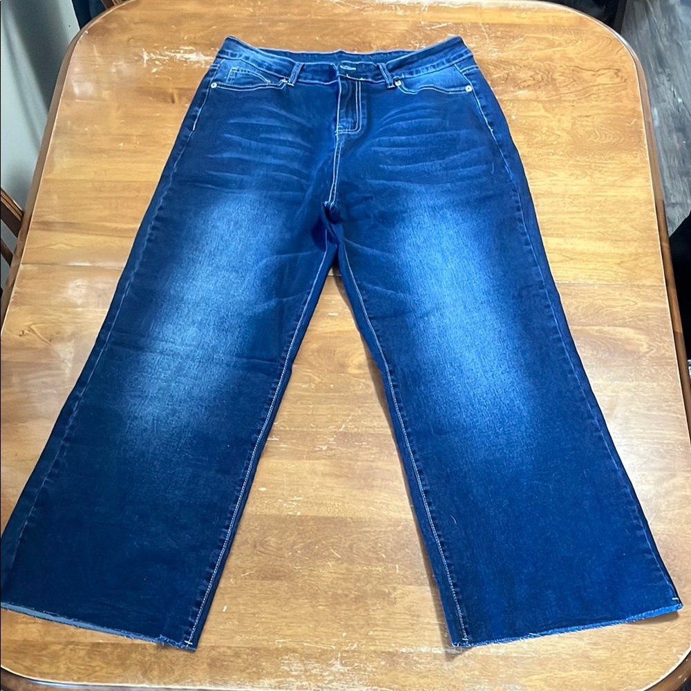 High Waist Blue Jeans